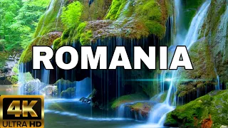 FLYING OVER ROMANIA (4K UHD) - AMAZING BEAUTIFUL SCENERY & RELAXING MUSIC