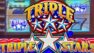 Old School Triple Stars Classic Casino 3 Reel 5 Line Slot
