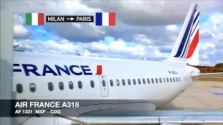 TRIP REPORT | Air France A318 | Milan MXP ✈ Paris CDG | Economy Class