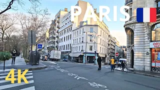 Paris, France - Morning walking tour in Paris - 4K