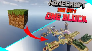 I Spent 100 Days On ONE BLOCK in Minecraft