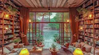 Soft Jazz Coffee Music for Work and Relaxation - Cozy Coffee Bookstore Atmosphere for Stress relief