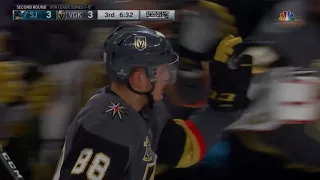 Vegas ties the game on Nate Schmidt's Goal (Sharks vs. Knights 2018 NHL Playoffs)