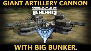 GIANT ARTILLERY CANNON! Command & Conquer TM Generals Zero Hour 2023 Apocalyptic mod.