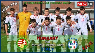 U16-os felkészülési mérkőzés: Magyarország - Olaszország (2023.04.18, stream)