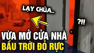 Đăng clip mở cửa nhà là BẦU TRỜI ĐỎ RỰC, dân mạng TƯỞNG GHÉP và SỰ THẬT ĐẰNG SAU | Tin 3 Phút