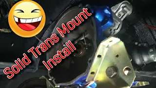 Installing Solid Transmission Mounts