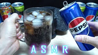 ASMR| Make satisfying sounds by pouring Pepsi into a glass of ice [Toy ASMR]