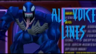 Spider-man 2000 - All Venom voice lines + Beta