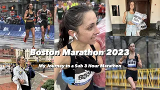 BOSTON MARATHON 2023: My Big Time Goal, Race Day Prep, Carb Loading, Full Boston Marathon Experience