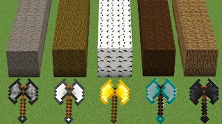 which double axe is faster? - minecraft compilation