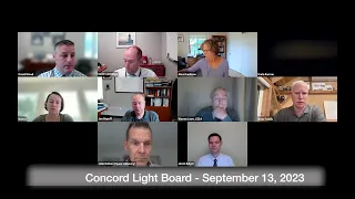 Concord Light Board September 13, 2023