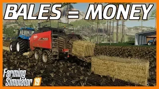 MAKING MONEY WITH STRAW BALES | Felsbrunn E25 | Let's Play FS19