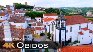 OBIDOS 🇵🇹 Drone Aerial 4K | Incredible Medieval Town | Leiria PORTUGAL