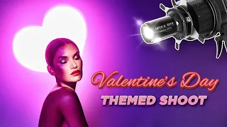 Valentine's Day Themed Beauty Shoot using an Optical Spot