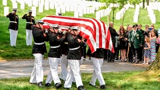 Arlington Full Honors Burial for Tarawa Marine PFC James Bernard Johnson  KIA 11/20/1943