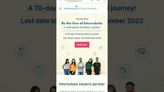 New Internships September 2022 l Internshala student partner|internship for students #subscribe