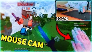 PLAYING MINECRAFT WITH ICY HANDS ❄️ MOUSE CAM! - Skywars