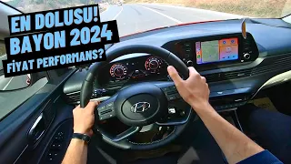 EN DOLU FULL OPSİYONLU HYUNDAİ BAYON 2024 ! FİYAT PERFORMANS ARABASI MI? POV SÜRÜŞ