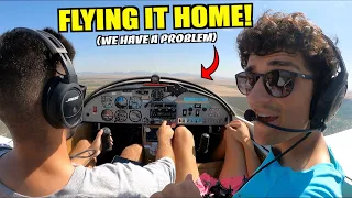 First Flight Home In Our $16,000 Abandoned AirPlane (Problems Found)