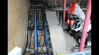 Escalator install timelapse for Venue, Ipswich's new entertainment and leisure hub.