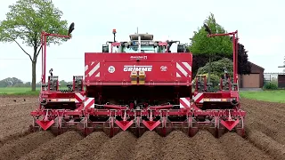 8 Reihen Kartoffeln pflanzen mit Fendt 714 und Grimme GL 860.