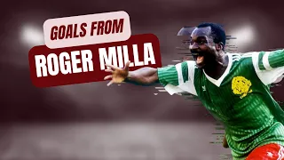 A few career goals from Roger Milla