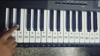 piano stickers format for 61 keys keyboards