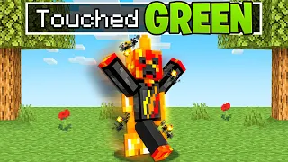 Minecraft but You Can't Touch The Color...
