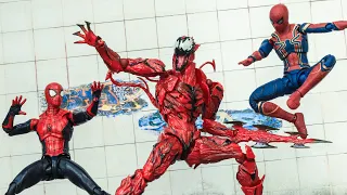 Spider-Man Homecoming And Venom Carnage Action Figure Stop Motion Episode 2