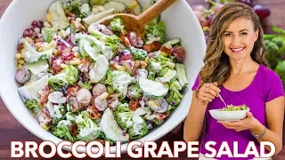 Broccoli Grape SALAD + Creamy Easy DRESSING