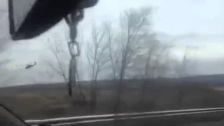 Attack helicopter over Artemovsk heading for Debaltseve. Ukraine hot news