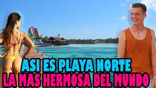 La playa MÁS LINDA DEL MUNDO es MEXICANA | Así es PLAYA NORTE en ISLA MUJERES