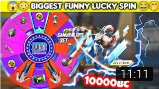 Pubg Lite New Biggest Lucky Spin 10000BC  New Lucky Spin Samurai Ops Outfit Lucky Spin   Koobra Bhai