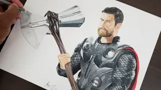 DRAWING THOR - AVENGERS | MARVEL