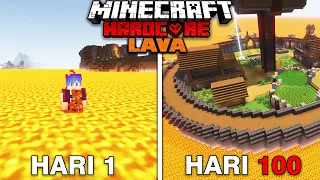 100 Hari Minecraft Hardcore Tapi di Dunia Lava