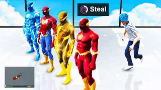 Stealing EVERY FLASH Suit In GTA 5 RP! (Mods)