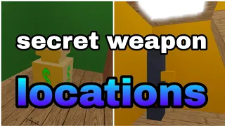 Secret Weapon Locations | Destroy The Ship Roblox