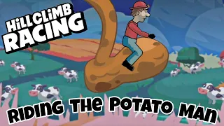 Riding The Potato Man - Hill Climb Racing | Game Time