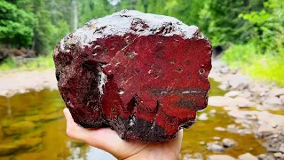 Unexpected Find While Exploring a New Rockhounding Location | 10LB JASPER ROCK FOUND!!