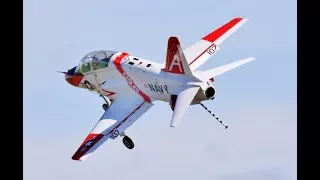 GIANT 1:3.75 SCALE RC McDONNELL DOUGLAS GOSHAWK T-45 "ARRESTER HOOK" BMFA NATIONALS - 2017