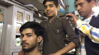 Young Indian Barber (Father teaching Son) Part-2| 4K