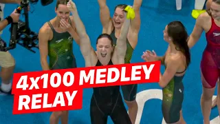 Australia Women Cap Off Incredible Week with 4x100 Medley Relay GOLD!