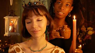 Dreamy Night Ball preparation by the Enchantress🍂 | Scalp check, Massage, Personal attention | ASMR