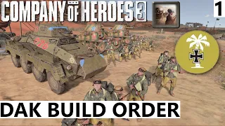 DAK (Italian Combined Arms) Build Order - Company of Heroes 3