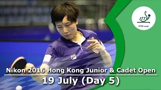 2016 Nikon Hong Kong Junior & Cadet Open – Day 5 LIVE