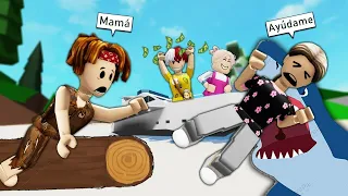 Roblox Español🏡RP - Momento divertido: Pobre Lututu y la vida peligrosa de una madre