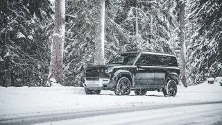 Essai du Land Rover Defender 110 ! L'ultime franchiseur même sous la neige !