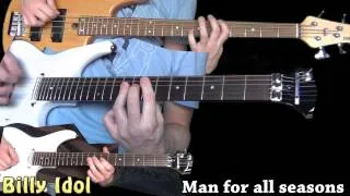 Billy Idol - Man for all seasons (guitar & bass cover)