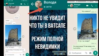 Как в Ватсапе Сделать невидимку, скрыть В Сети в Ватсап и Убрать время посещения WhatsApp